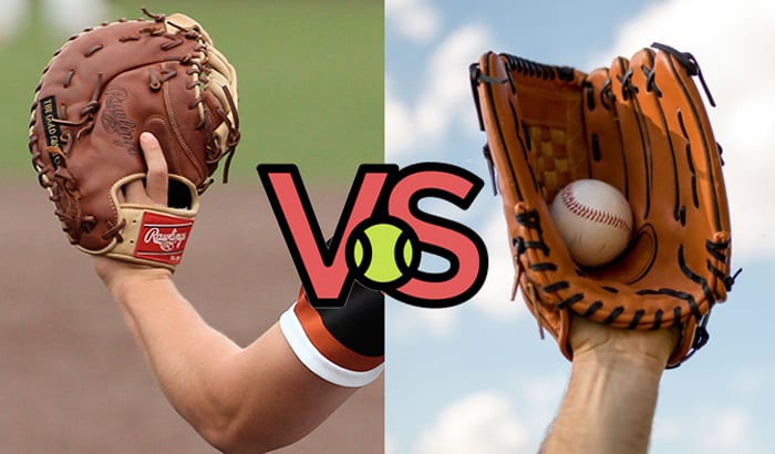 what is the difference between a first baseman's glove