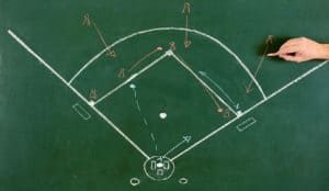 how to draw a baseball field