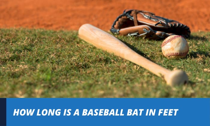 how long is a baseball bat in feet