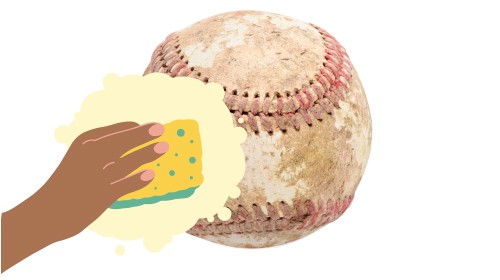 If-there-are-still-traces-of-dirt-use-a-sponge-or-a-soft-brush-to-gently-wash-the-baseball