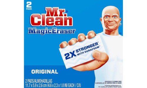 Use-a-magic eraser-to-clean-a-baseball