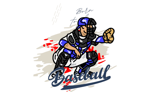 Catcher-in baseball 